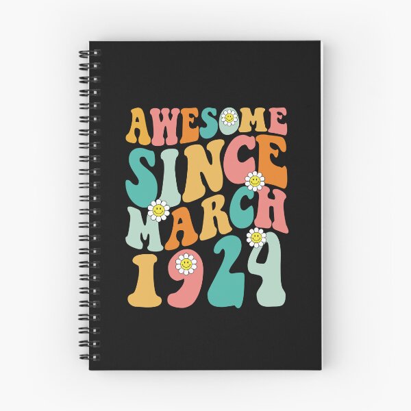 Item preview, Awesome Since March 1924 | Made In 1924 | Retro Groovy Birthday designed and sold by Christina-grich.