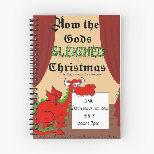Item preview, How the gods sleighed christmas poster designed and sold by GUAlexandrians.