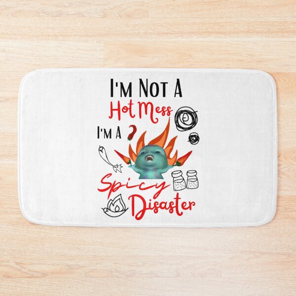 Item preview, Funny Bibble Meme I'm Not A Hot Mess I'm A Spicy Disaster designed and sold by FociCreate.