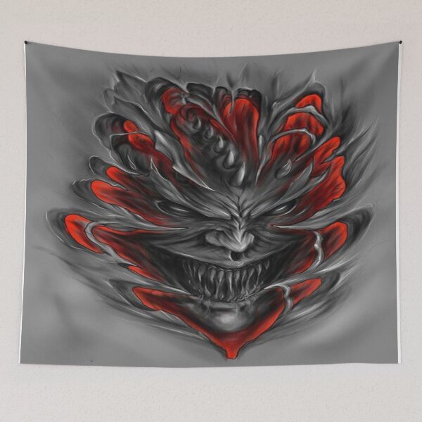 Item preview, Evil Scary Horror Demon Face designed and sold by leen12 Art Designs Prints.