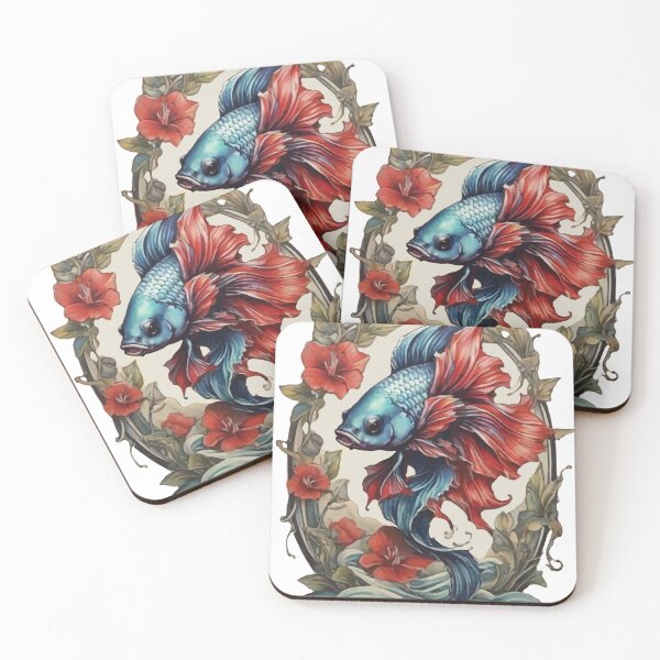 Item preview, Vintage Betta Fish designed and sold by obscurax art.
