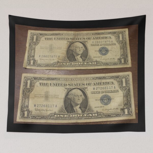 Item preview, 1957 One Dollar Silver Certificates designed and sold by coinsxcrochet.