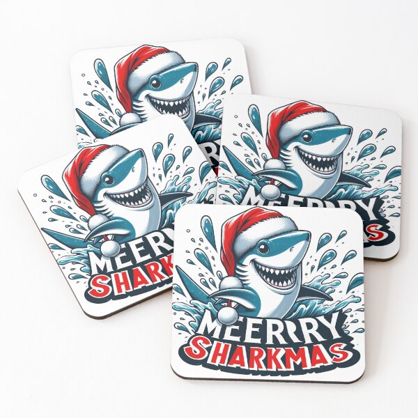 Item preview, Merry Sharkmas - Holiday Cheer with a Bite: Splashing into Merry Sharkmas! designed and sold by Sonic-Store.