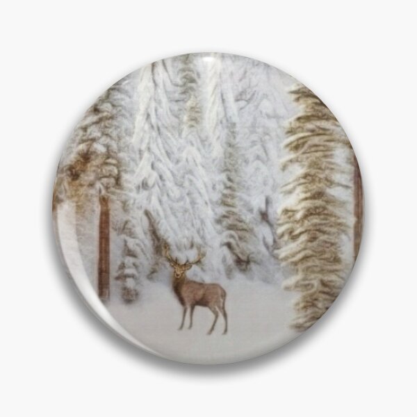 Item preview, Winter Mood With A Deer In The Snowy Forest  designed and sold by Pretty-Bird.
