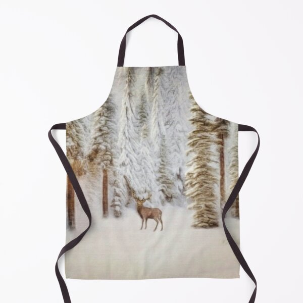 Item preview, Winter Mood With A Deer In The Snowy Forest designed and sold by Pretty-Bird.