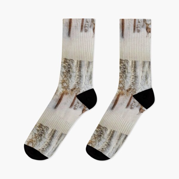 Item preview, Winter Mood With A Deer In The Snowy Forest  designed and sold by Pretty-Bird.