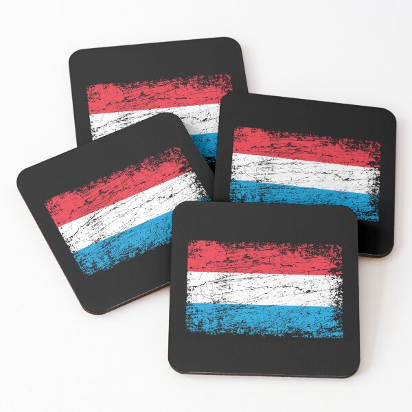 Item preview, Luxembourg flag used look designed and sold by GeogDesigns.