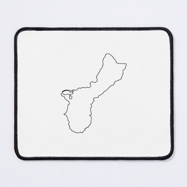 Item preview, Guam Outline designed and sold by delmarvastickers.