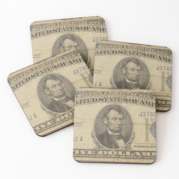 Item preview, 1934 A Well Circulated Five Dollar Silver Certificate designed and sold by coinsxcrochet.