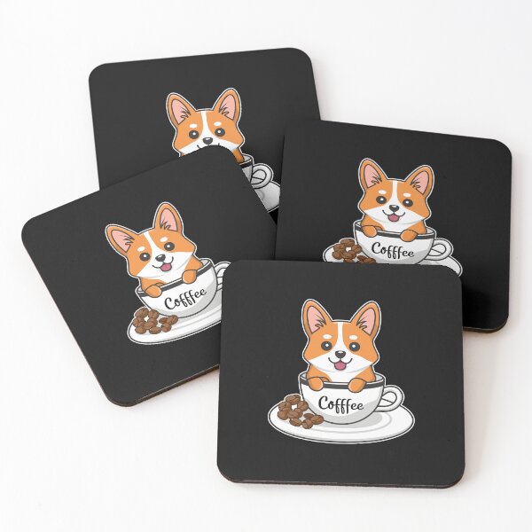 Item preview, Coffee And Corgi T-shirt Design. designed and sold by Faysalfashion.