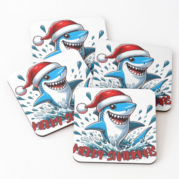 Item preview, Merry Sharkmas - Festive Fins Up: Merry Sharkmas from the Deep Blue! designed and sold by Sonic-Store.