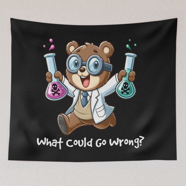 Item preview, What Could Go Wrong Cute Kawaii designed and sold by TeddybearClub.