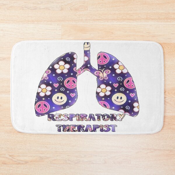 Item preview, Purple Peace Smily Floral Respiratory Therapist designed and sold by natnat7w.