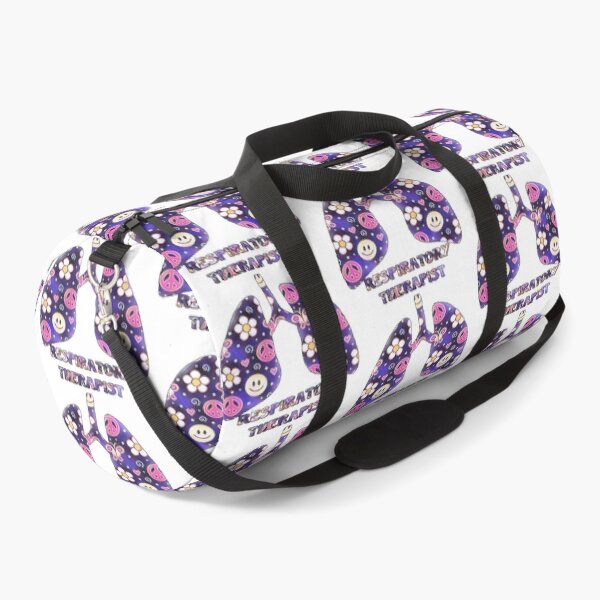 Item preview, Purple Peace Smily Floral Respiratory Therapist designed and sold by natnat7w.