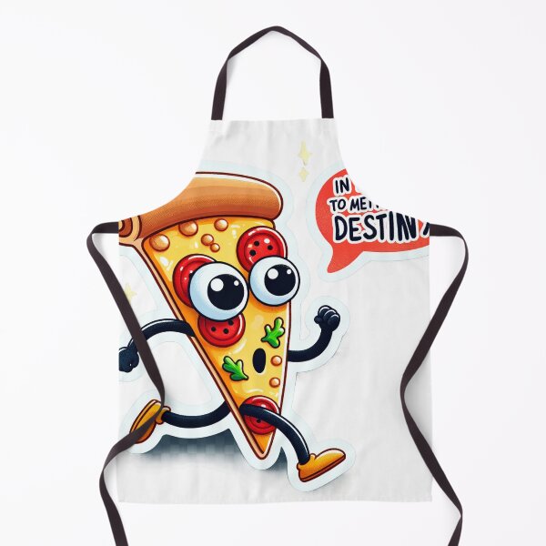 Item preview, Funny Pizza Slice Cartoon Sticker - Embracing 'Crust Destiny' designed and sold by The-Library.