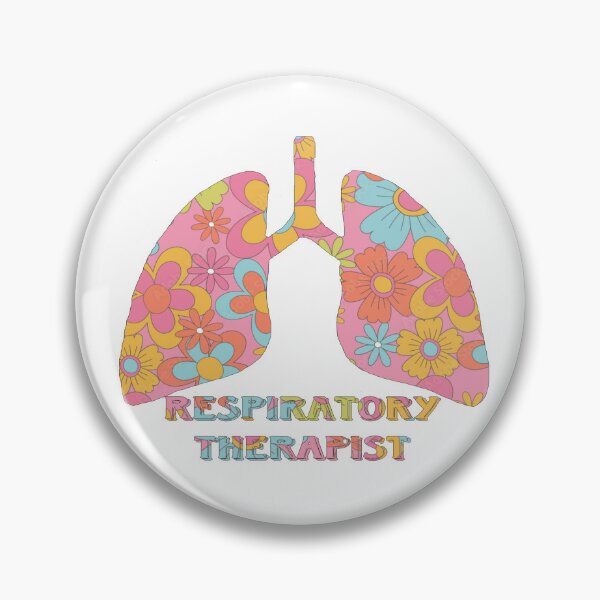 Item preview, Pink Floral Retero Respiratory Therapist designed and sold by natnat7w.