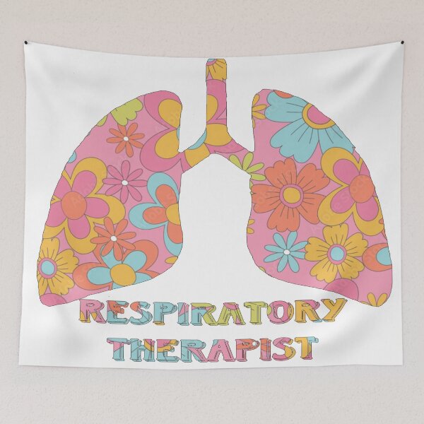 Item preview, Pink Floral Retero Respiratory Therapist designed and sold by natnat7w.