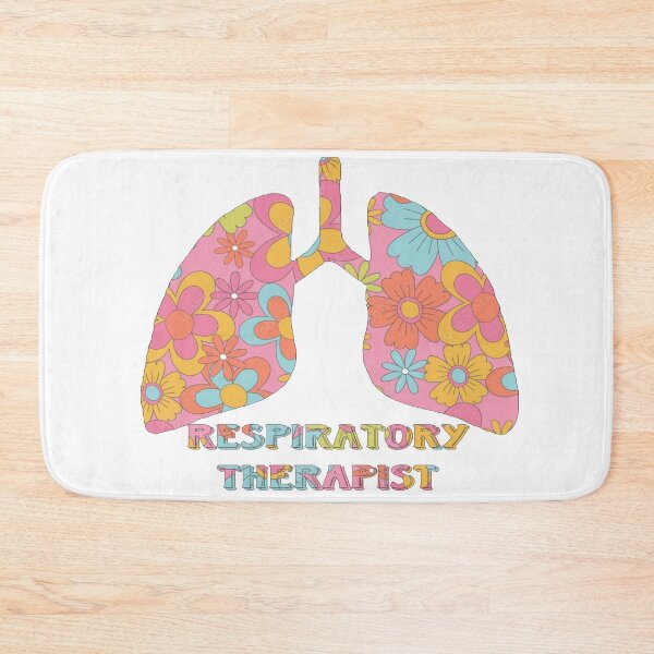 Item preview, Pink Floral Retero Respiratory Therapist designed and sold by natnat7w.