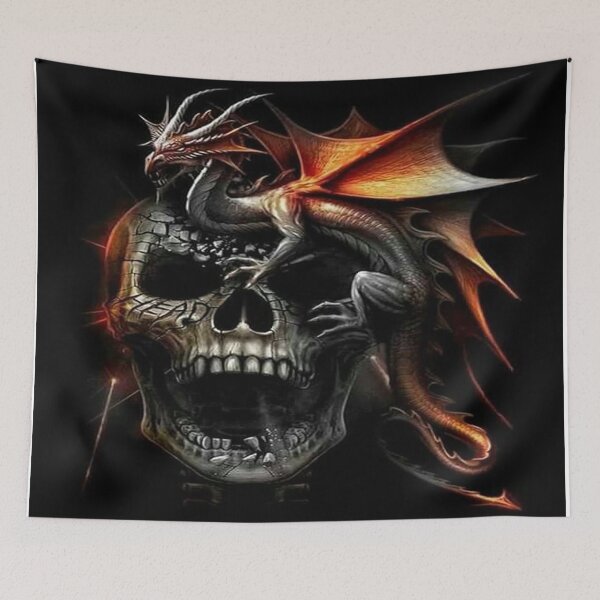 Item preview, Silver Bronze Dragon Skull designed and sold by leen12 Art Designs Prints.