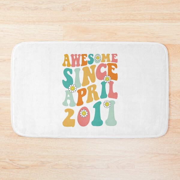Item preview, Awesome Since April 2011 | Made In 2011 | Retro Groovy Birthday designed and sold by Christina-grich.
