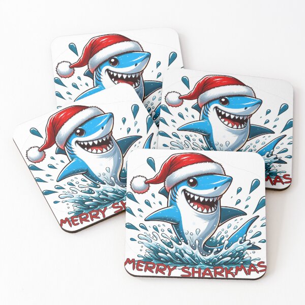 Item preview, Merry Sharkmas - Holiday Splash: Merry Sharkmas with Santa-Clad Shark! designed and sold by Sonic-Store.