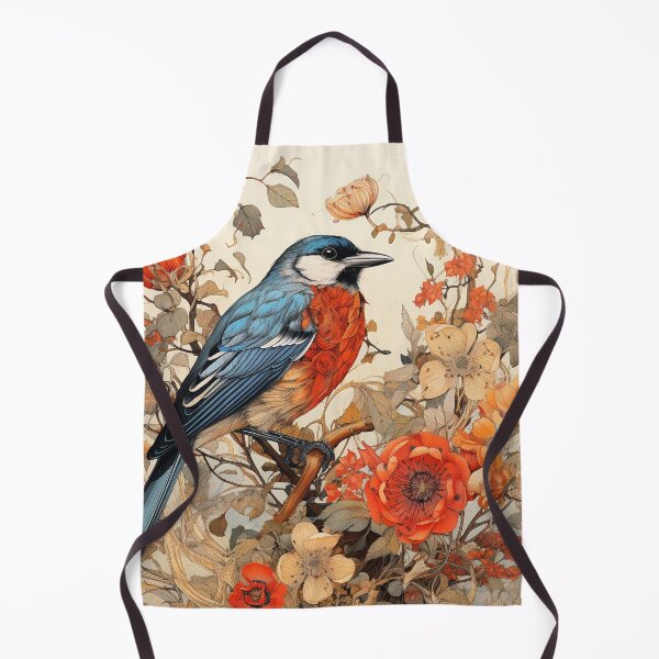 Item preview, William Morris inspired bird designed and sold by cipoprimo.