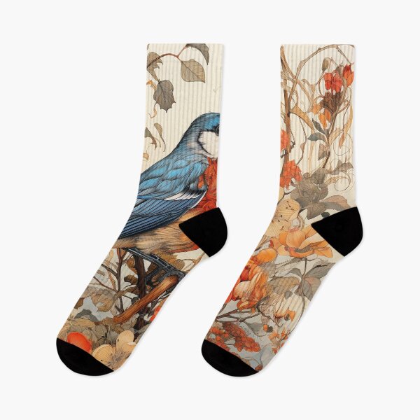 Item preview, William Morris inspired bird designed and sold by cipoprimo.