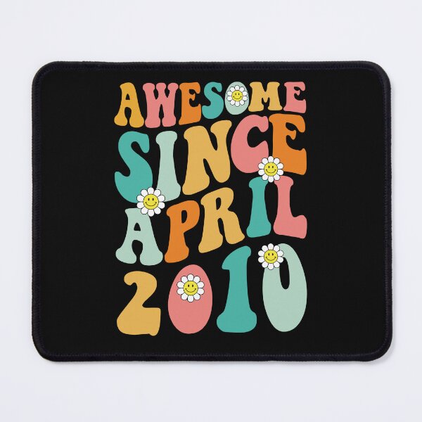 Item preview, Awesome Since April 2010 | Made In 2010 | Retro Groovy Birthday designed and sold by Christina-grich.