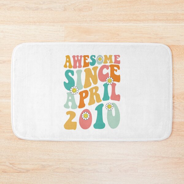 Item preview, Awesome Since April 2010 | Made In 2010 | Retro Groovy Birthday designed and sold by Christina-grich.