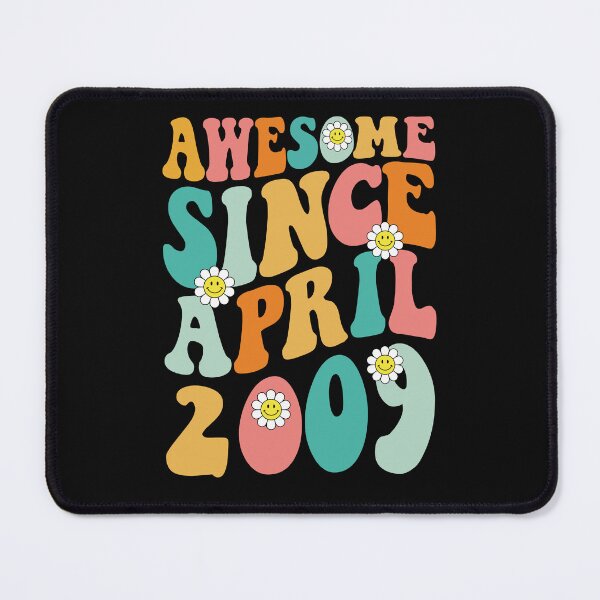 Item preview, Awesome Since April 2009 | Made In 2009 | Retro Groovy Birthday designed and sold by Christina-grich.