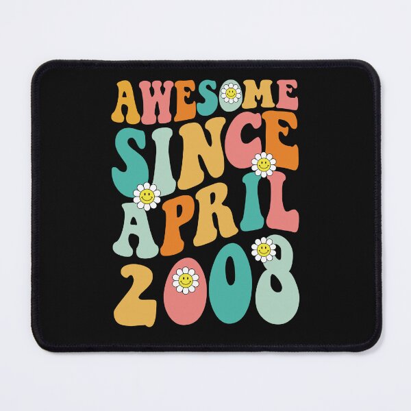 Item preview, Awesome Since April 2008 | Made In 2008 | Retro Groovy Birthday designed and sold by Christina-grich.