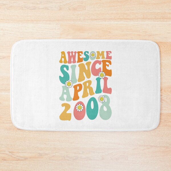 Item preview, Awesome Since April 2008 | Made In 2008 | Retro Groovy Birthday designed and sold by Christina-grich.