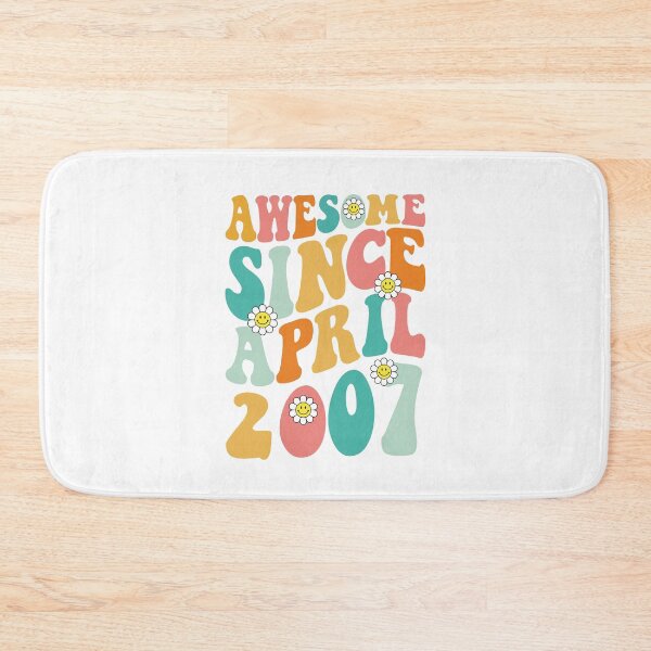 Item preview, Awesome Since April 2007 | Made In 2007 | Retro Groovy Birthday designed and sold by Christina-grich.