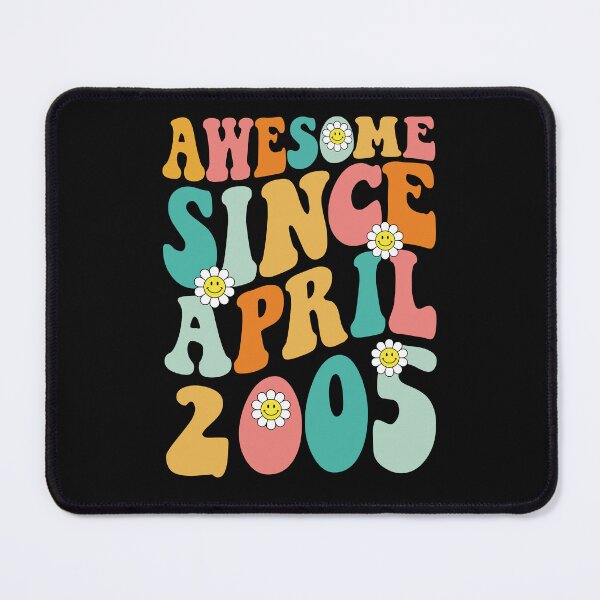 Item preview, Awesome Since April 2005 | Made In 2005 | Retro Groovy Birthday designed and sold by Christina-grich.