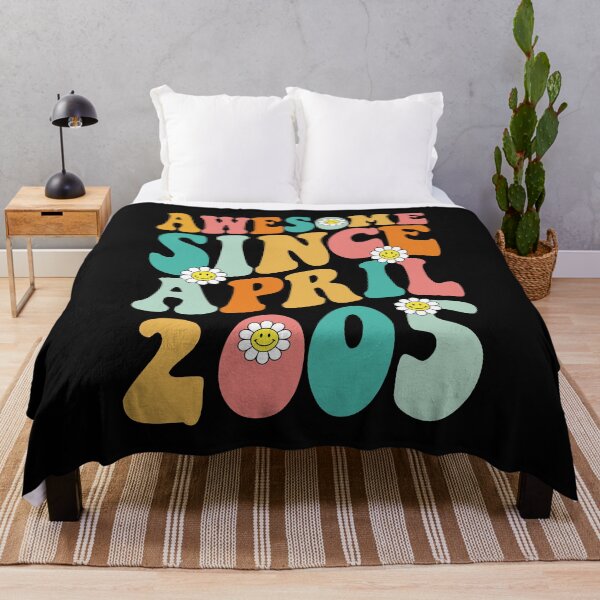 Item preview, Awesome Since April 2005 | Made In 2005 | Retro Groovy Birthday designed and sold by Christina-grich.