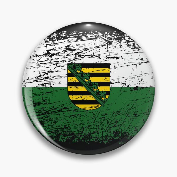 Item preview, Saxony flag used look designed and sold by GeogDesigns.