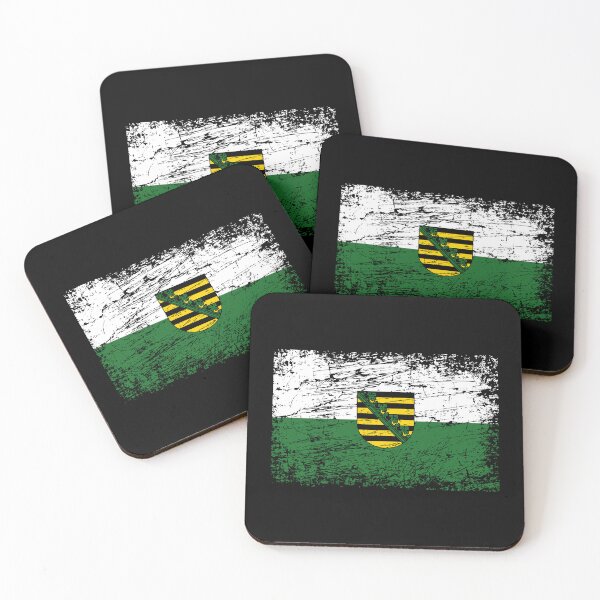 Item preview, Saxony flag used look designed and sold by GeogDesigns.