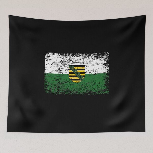 Item preview, Saxony flag used look designed and sold by GeogDesigns.