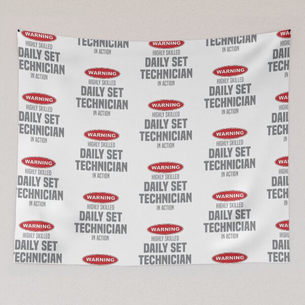 Item preview, Highly Skilled Daily Set Technician in Action designed and sold by NermilioDesigns.