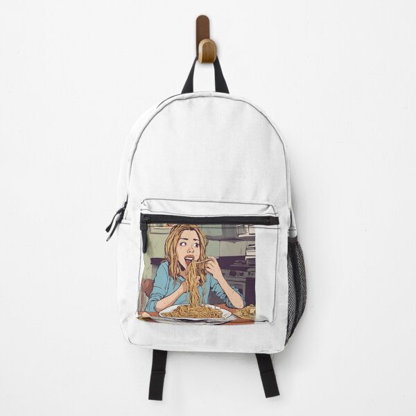 Item preview, girl eating spaghetti designed and sold by sabersupreme.