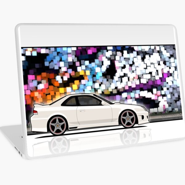 Unnatural Car Club PNW: Premium White Sport Coupe BB6 Laptop Skin