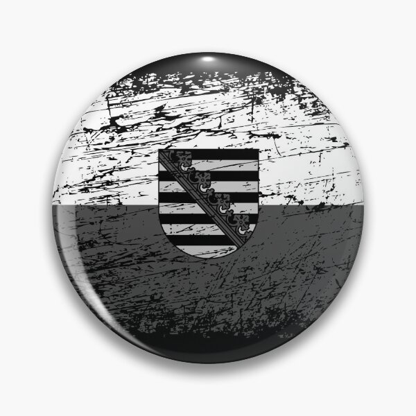 Item preview, Saxony flag used look designed and sold by GeogDesigns.