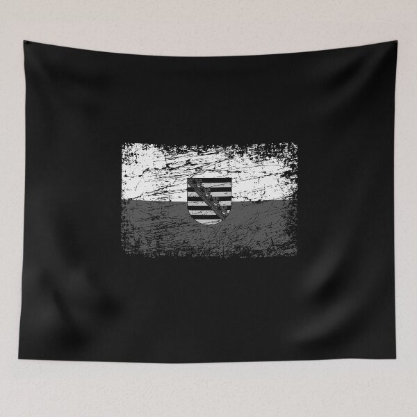 Item preview, Saxony flag used look designed and sold by GeogDesigns.