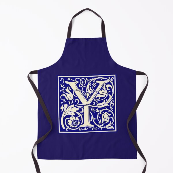 Item preview, William Morris Vintage Letter Y Monogram Initial Blue designed and sold by Jeallan Designs.