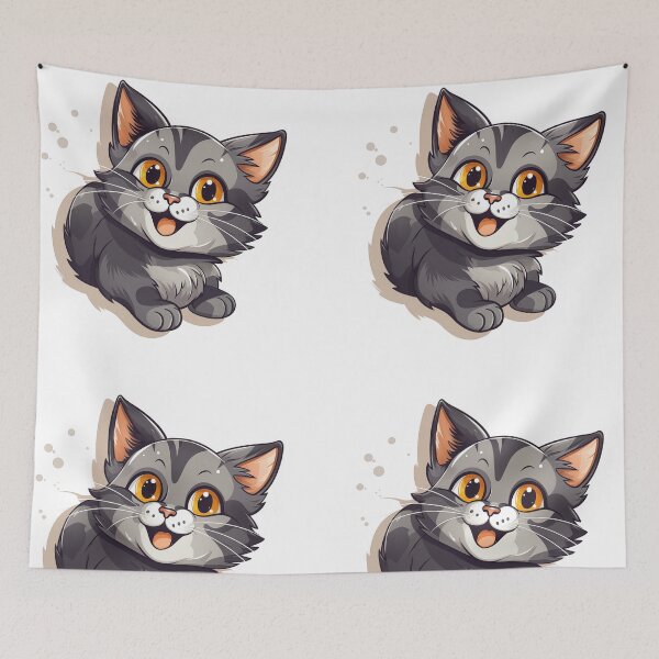 Item preview, Happy smiling cat designed and sold by GoodThings66.