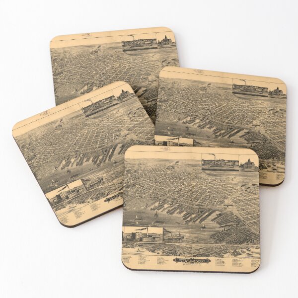 Item preview, Muskegon, Michigan (1889) designed and sold by allhistory.