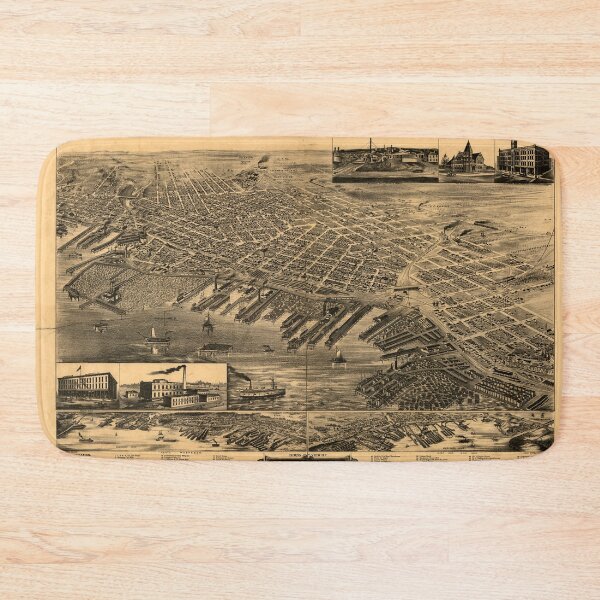 Item preview, Muskegon, Michigan (1889) designed and sold by allhistory.