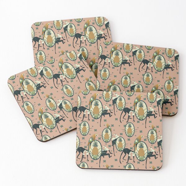 Item preview, Capuchin Monkeys, Pineapples and Parrots designed and sold by krisevansart.