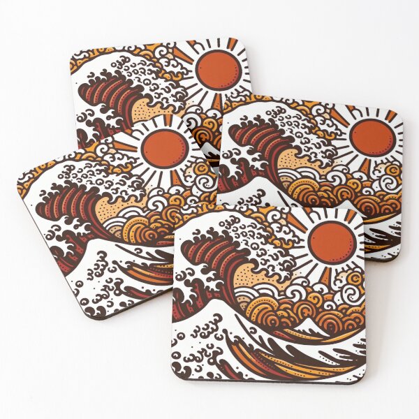 Item preview, The Great Wave of Coffee designed and sold by sharon1210.