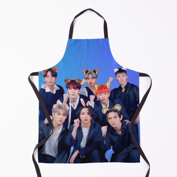 Item preview, Cute Ateez 8 make 1 team Crazy Form – THE WORLD EP.FIN : WILL kpop boy group members b&w designed and sold by Kpop-Noona.